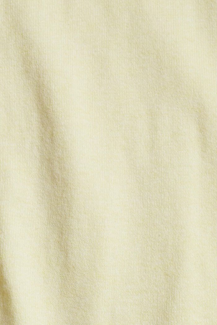 Cardigan made of blended organic cotton, PASTEL YELLOW, detail image number 4
