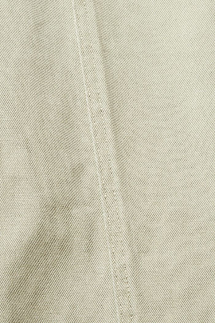 Culottes with a high waistband, PALE KHAKI, detail image number 4