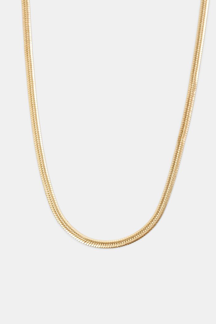 Snake Sterling Silver Necklace, GOLD, detail image number 1