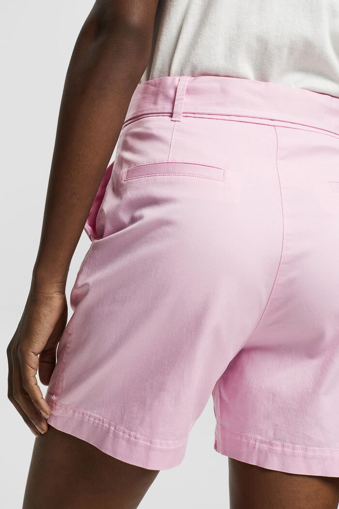 Shorts with a tie-around belt, LENZING™ ECOVERO™, PINK, detail image number 5