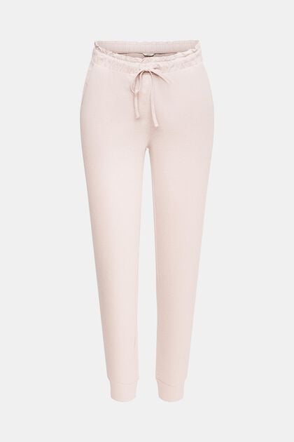 Jersey trousers with elasticated waistband