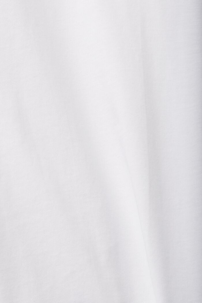 Crewneck Jersey T-Shirt, WHITE, detail image number 5