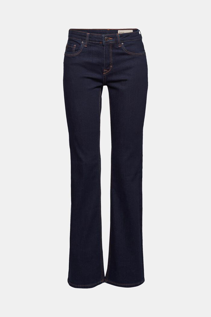 Super stretch jeans with organic cotton, BLUE RINSE, detail image number 2