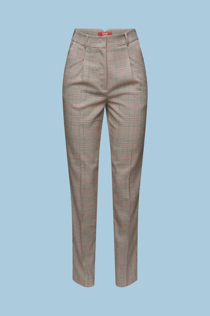 Checkered Tapered Pants