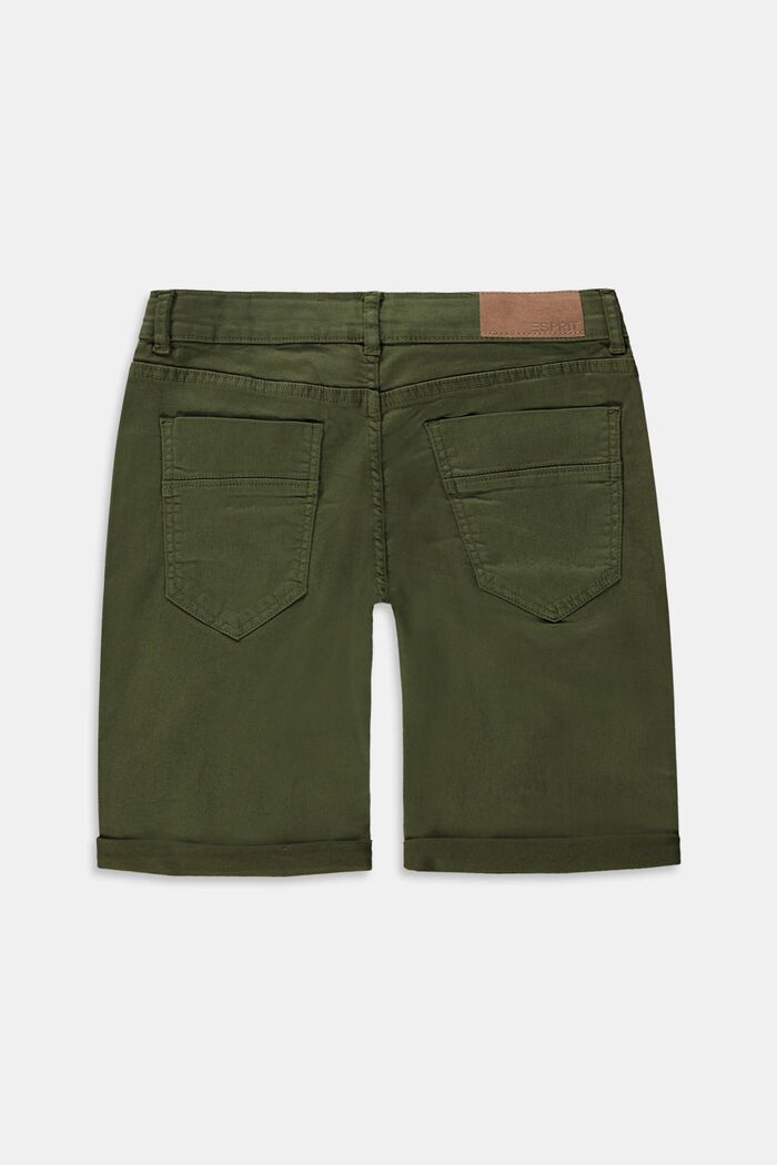 Bermuda shorts with an adjustable waistband, made of recycled material, OLIVE, detail image number 1