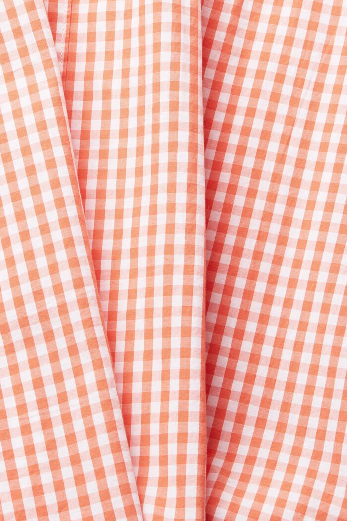 Check shirt in cotton, CORAL, detail image number 5