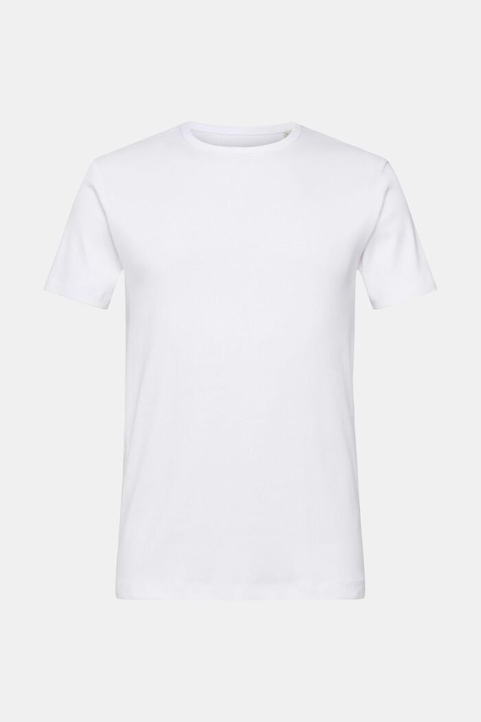 Slim fit jersey t-shirt, WHITE, detail image number 6