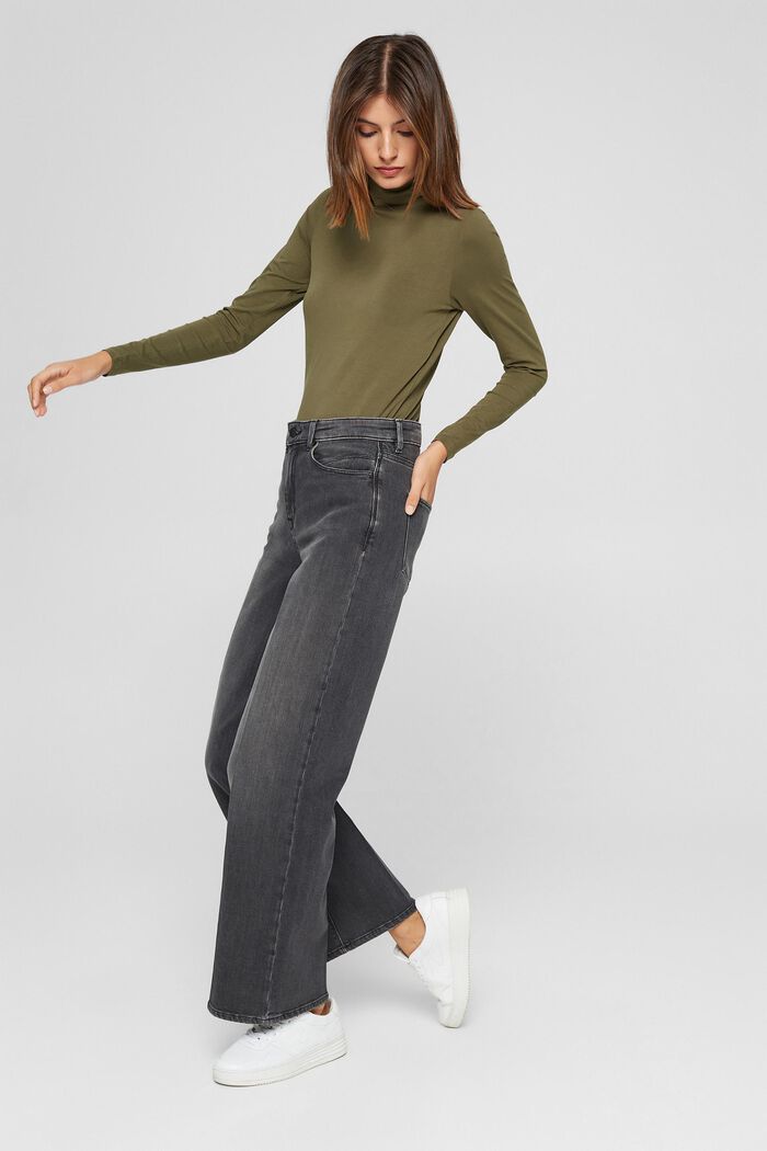 Straight stretch jeans made of organic cotton