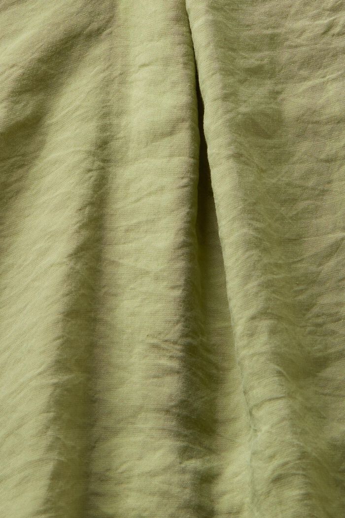 V-Neck Long Sleeve Blouse, LIGHT KHAKI, detail image number 4