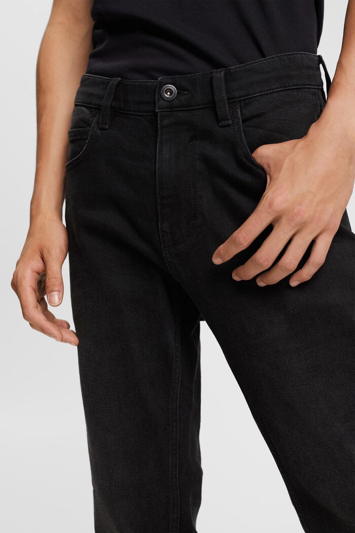 Relaxed slim fit stretch jeans, BLACK DARK WASHED, detail image number 0