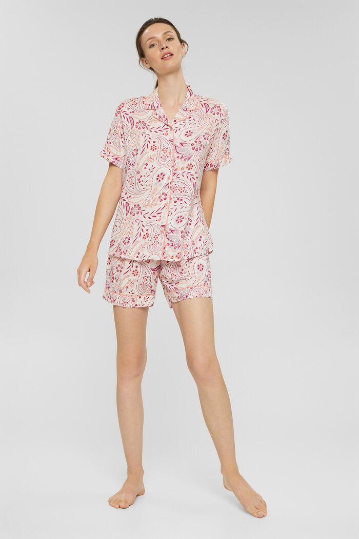 Short pyjamas made of 100% LENZING™ ECOVERO™, LIGHT PINK, detail image number 0