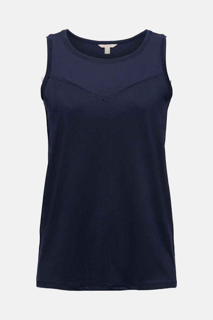 Recycled: active top with E-DRY, NAVY, detail image number 6