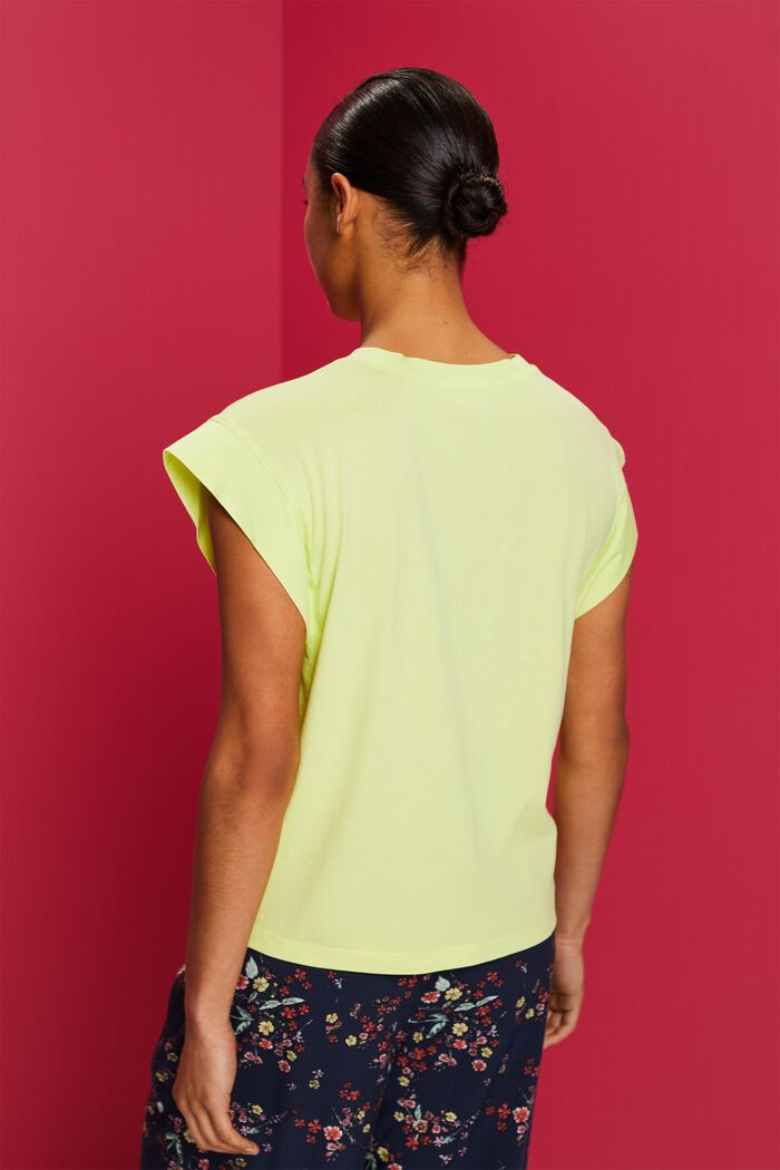 Batwing Short-Sleeve T-Shirt, LIME YELLOW, detail image number 3