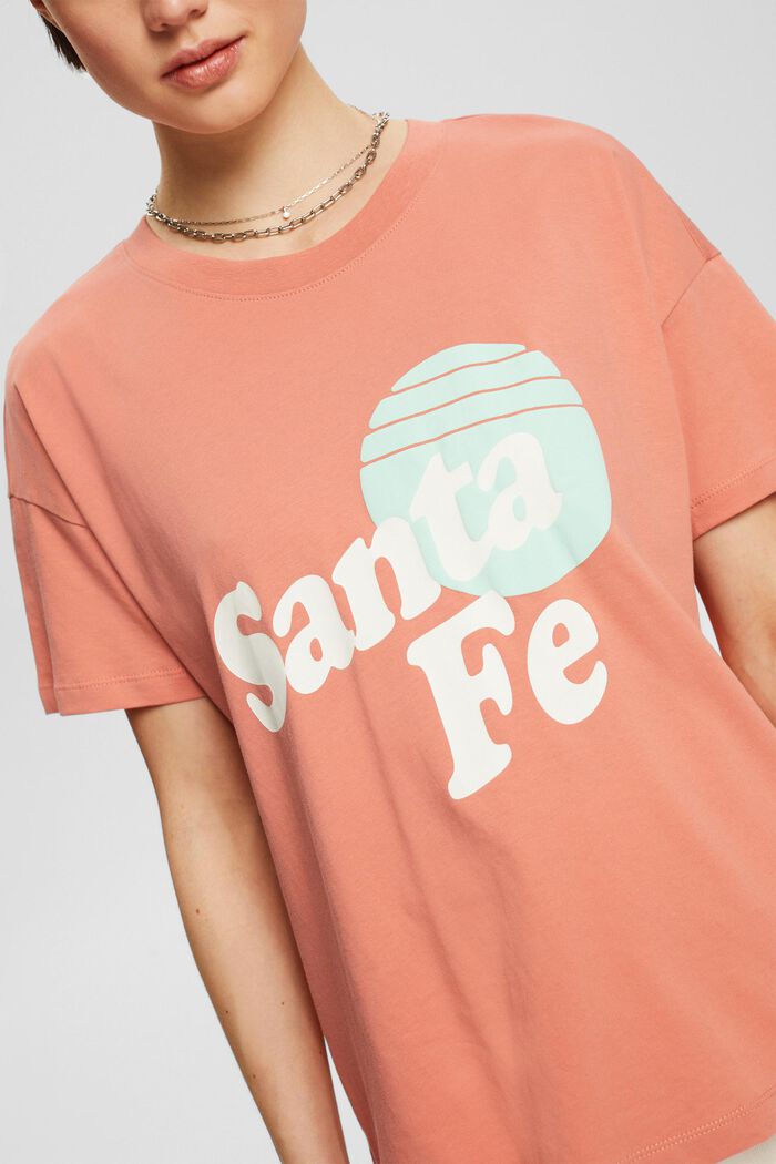 T-shirt with print, PEACH, detail image number 2
