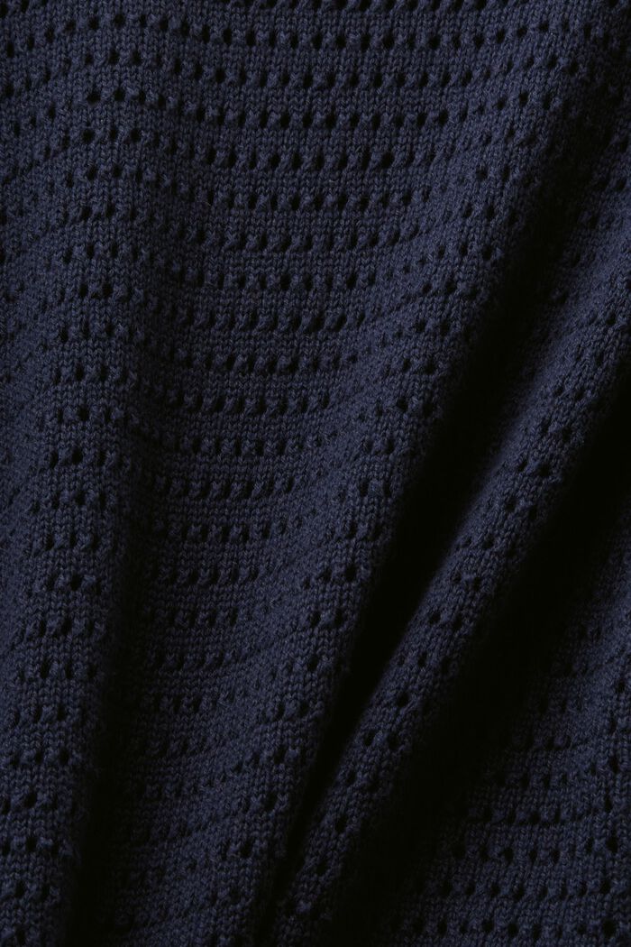 Mesh Sweater, NAVY, detail image number 5