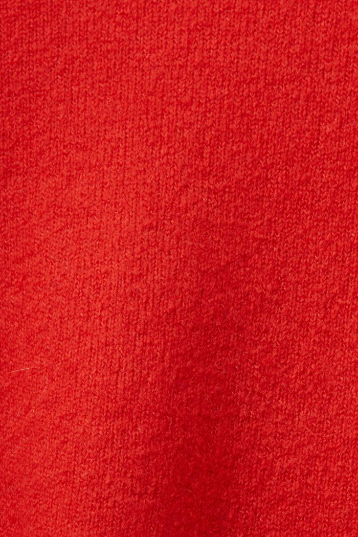 Knitted Mini Dress, RED, detail image number 5