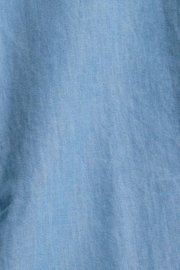 Denim-look blouse, BLUE LIGHT WASHED, detail image number 4