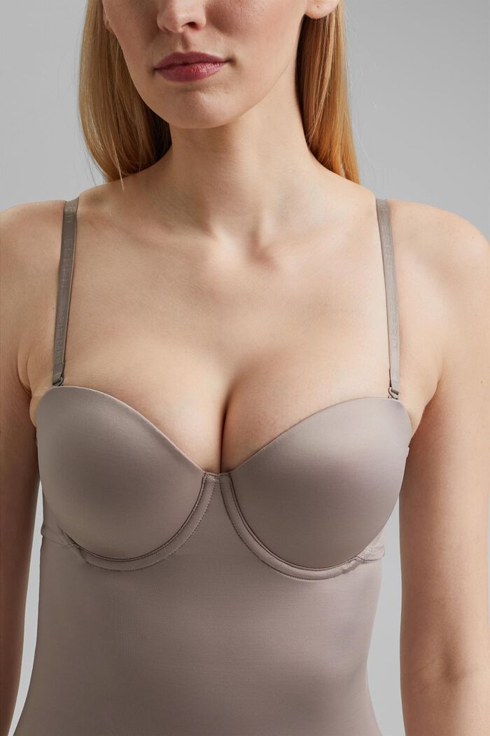 SHAPEWEAR chemise with underwire bra, LIGHT TAUPE, detail image number 2