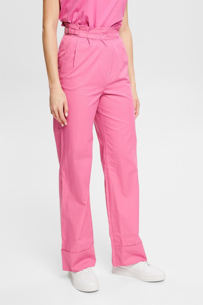 Wide leg trousers, PINK, detail image number 0