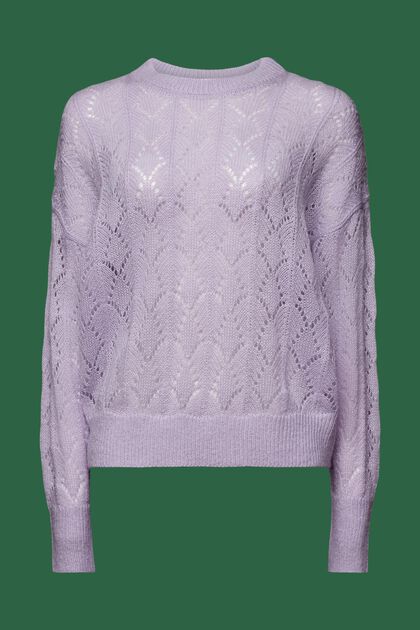 Open-Knit Wool-Blend Sweater