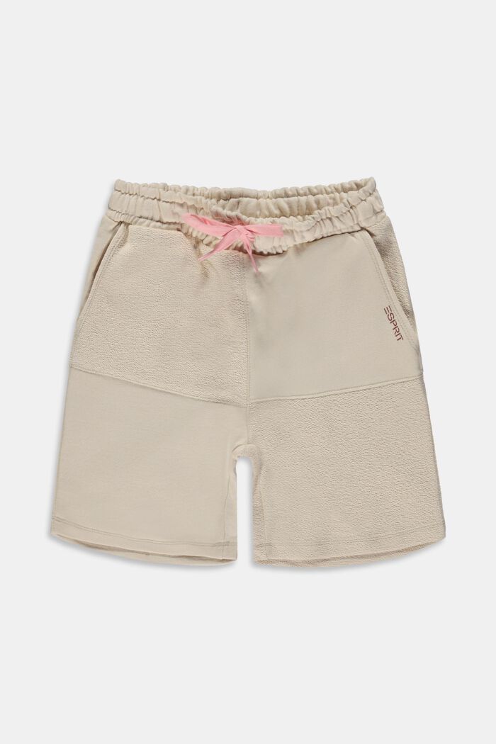 Mixed Knit Shorts, LIGHT BEIGE, detail image number 0