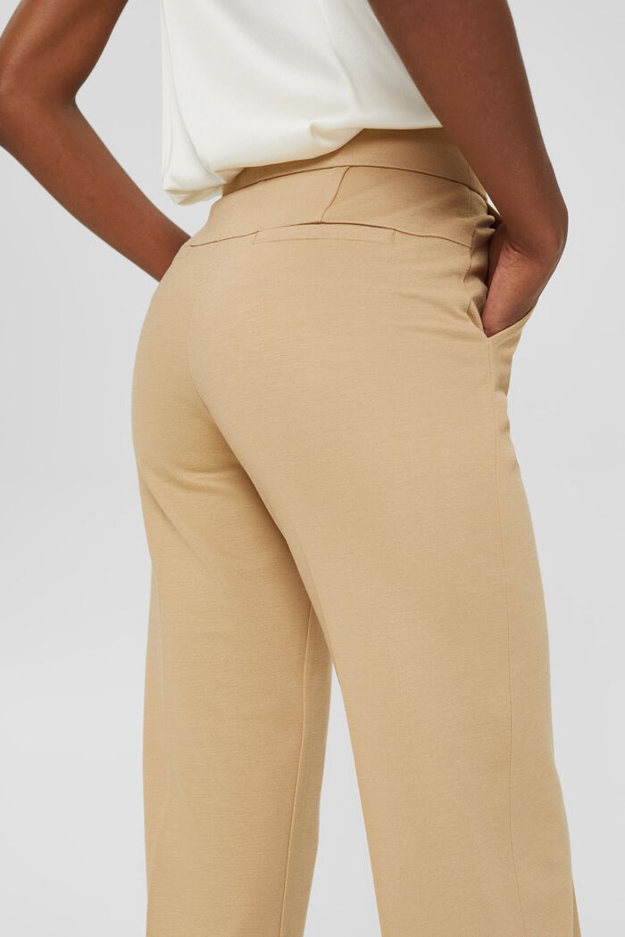 Shape-retaining jersey culottes, CAMEL, detail image number 0