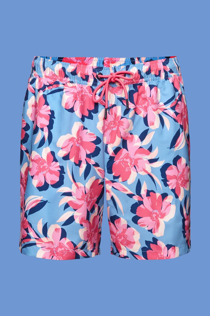 Swimming shorts with all-over pattern, LIGHT BLUE LAVENDER, detail image number 5