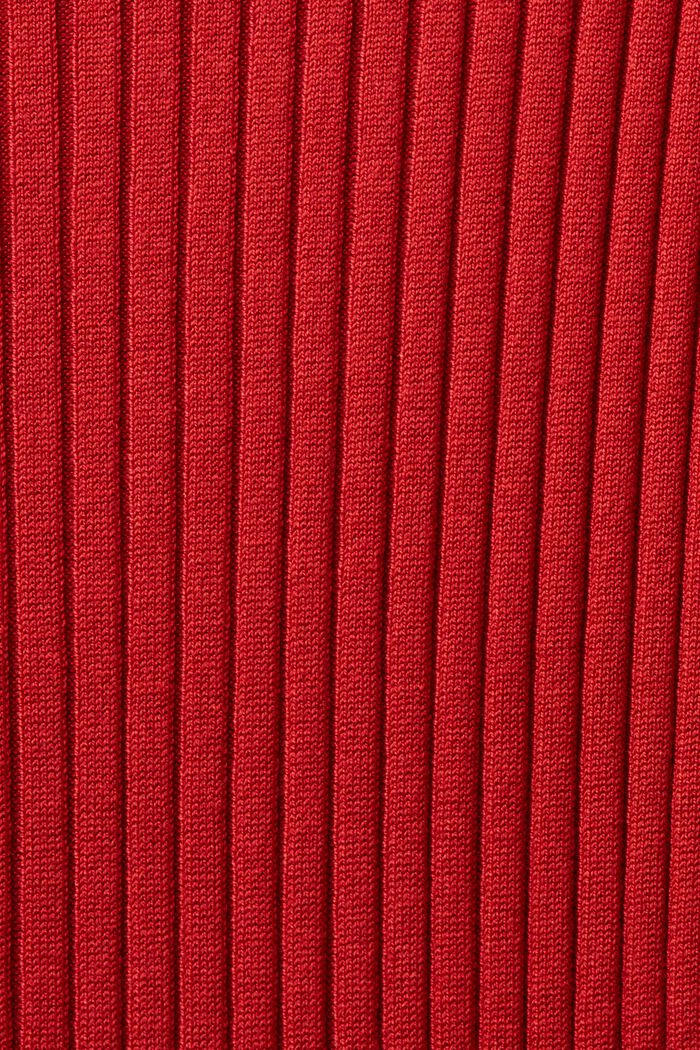 Rib-Knit Maxi Dress, DARK RED, detail image number 7