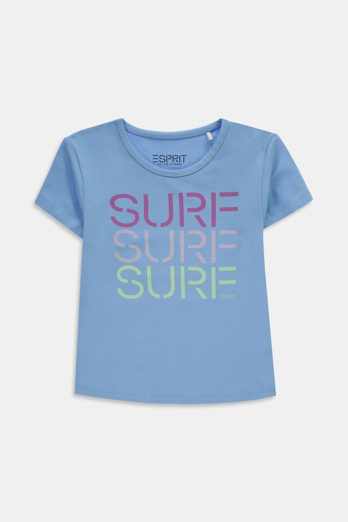 Cotton T-shirt with surf print