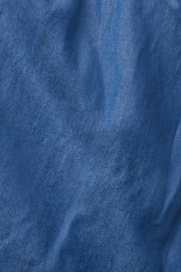 Made of TENCEL™: denim-look dress, BLUE MEDIUM WASHED, detail image number 4