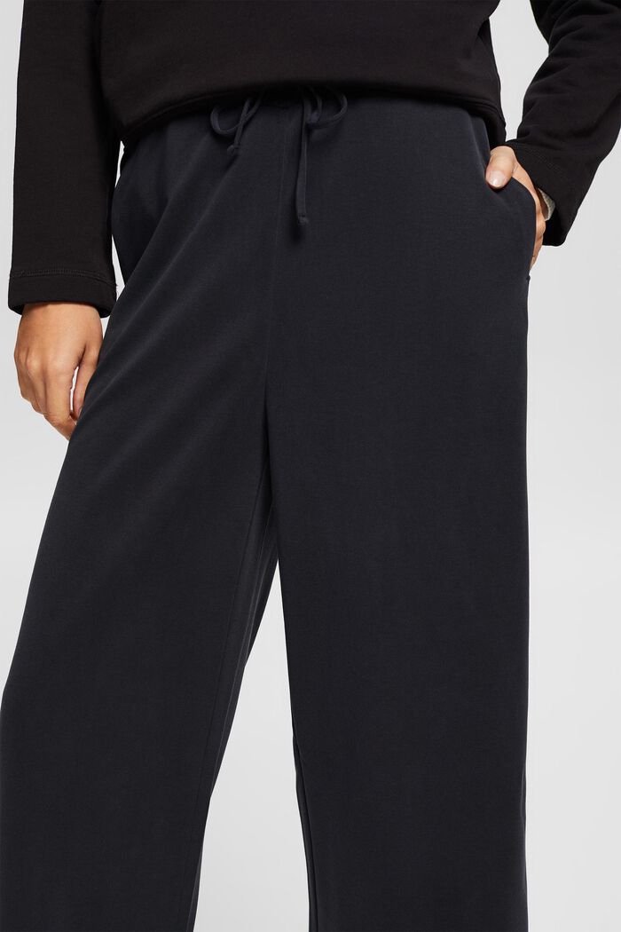Culottes made of soft sweatshirt fabric, BLACK, detail image number 0
