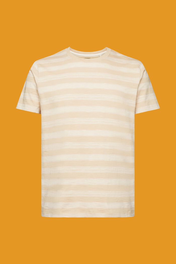 Striped t-shirt, 100% cotton, SAND, detail image number 6