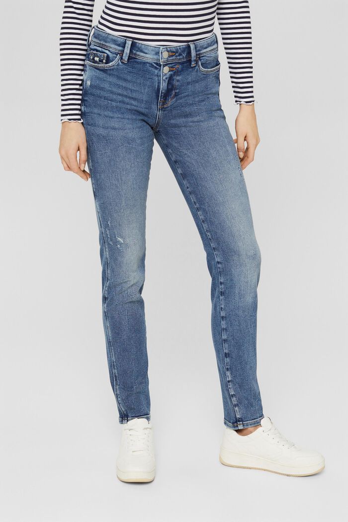 Vintage-look stretch jeans