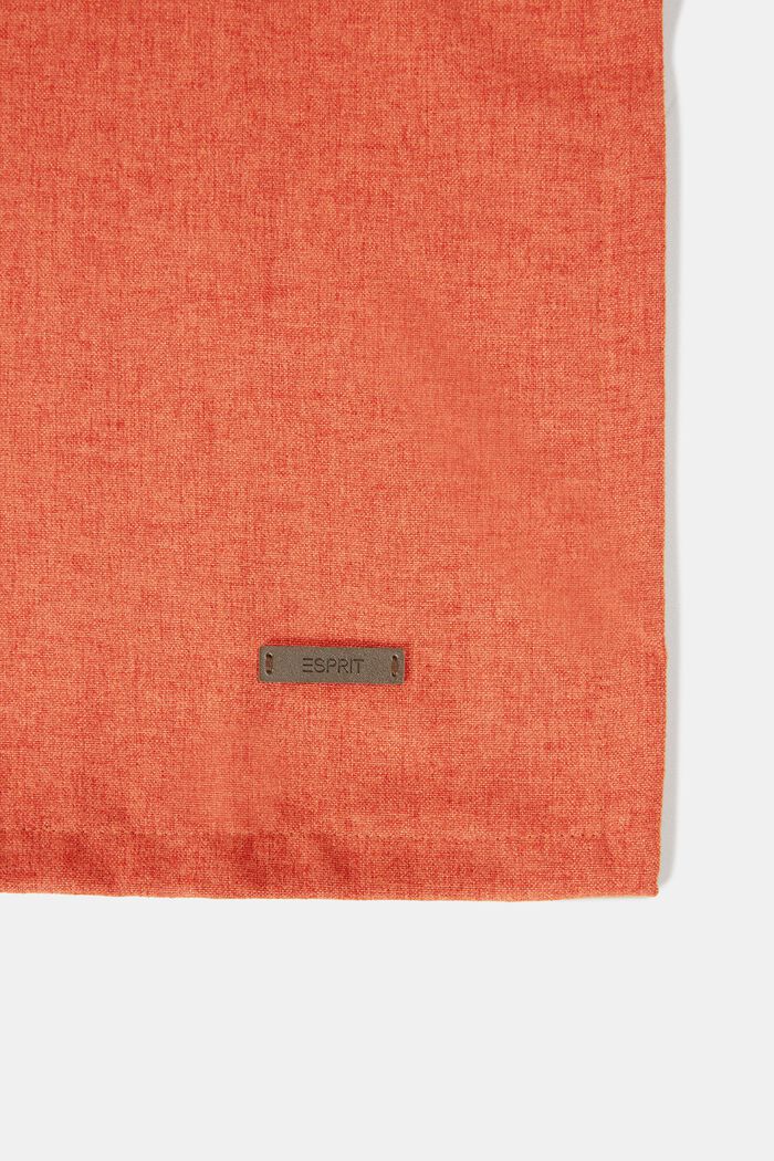 Table runner in melange woven fabric, RUST, detail image number 1