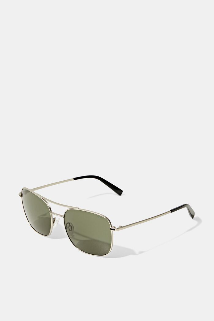 Sunglasses in a trendy, retro design, SILVER, overview