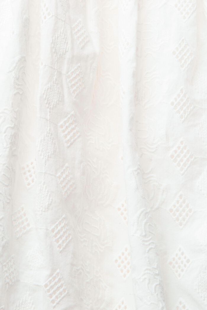 Dress with embroidery, OFF WHITE, detail image number 4