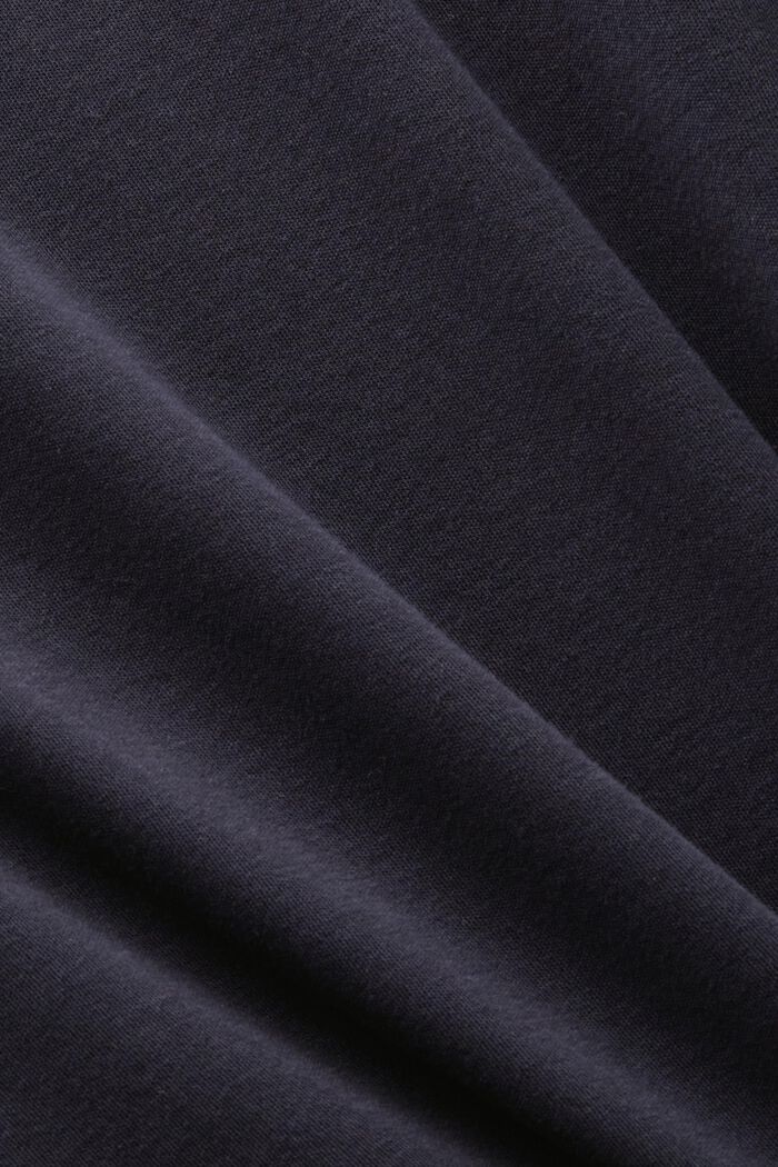 Cotton Padded T-Shirt Dress, BLACK, detail image number 5