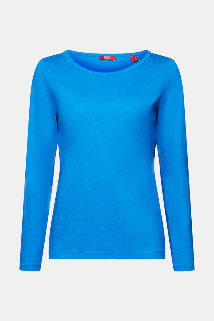 Jersey Long-Sleeve Top, BLUE, detail image number 6