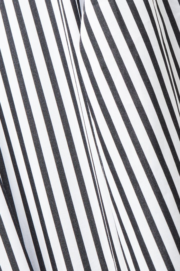 Striped Poplin Shirt, BLACK, detail image number 5
