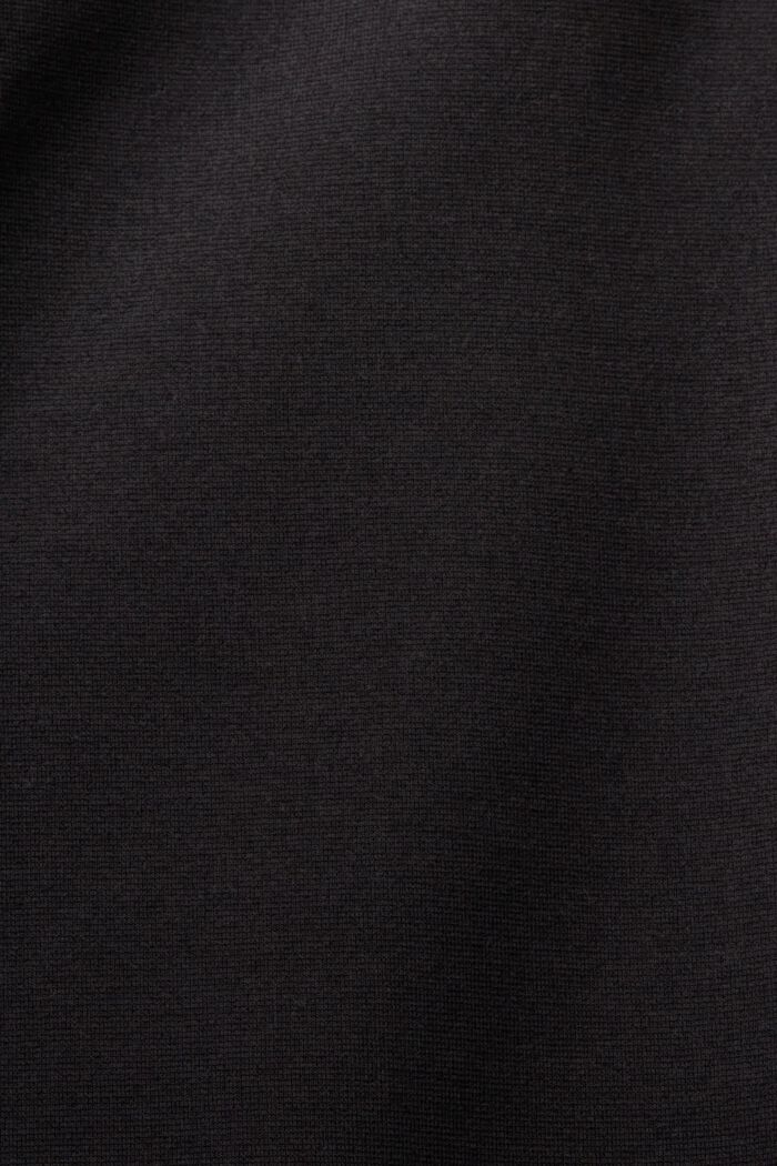 Zipper Hem Punto Pants, BLACK, detail image number 5