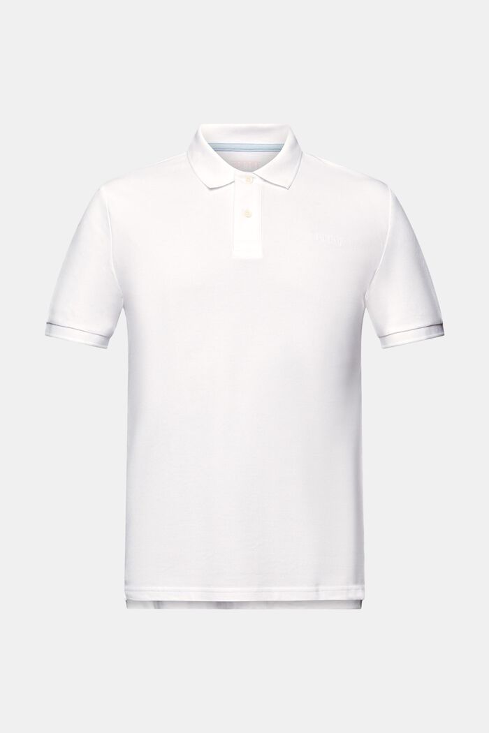 Piqué Polo Shirt, WHITE, detail image number 5