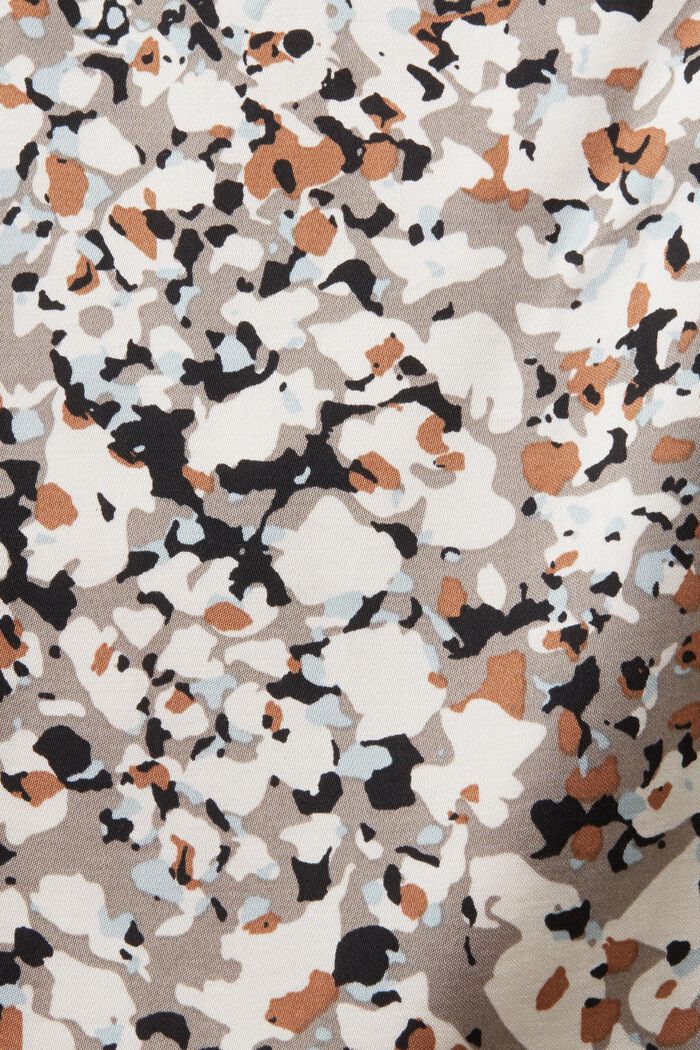 Patterned Satin Midi Skirt, LENZING™ ECOVERO™, BROWN, detail image number 7