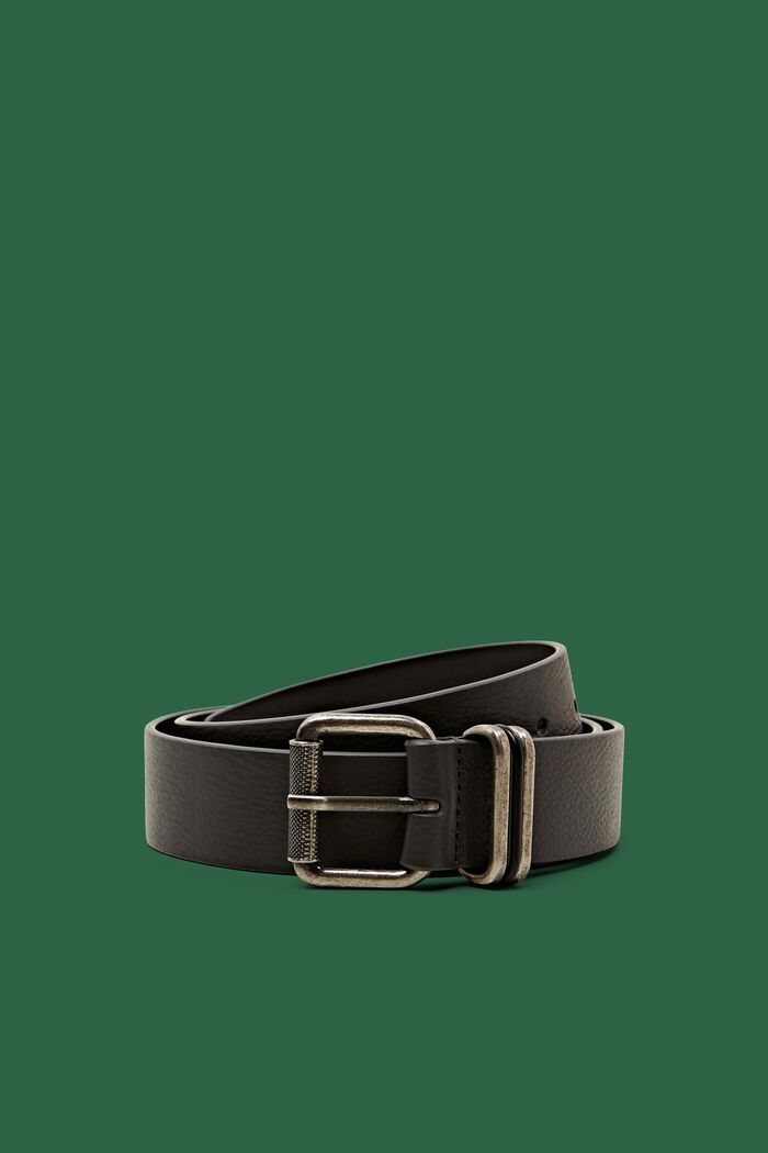 Leather Belt, DARK GREY, detail image number 0