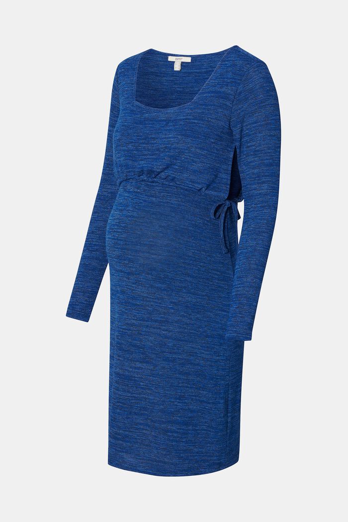 MATERNITY Nursing Knit Dress, ROYAL BLUE, detail image number 5