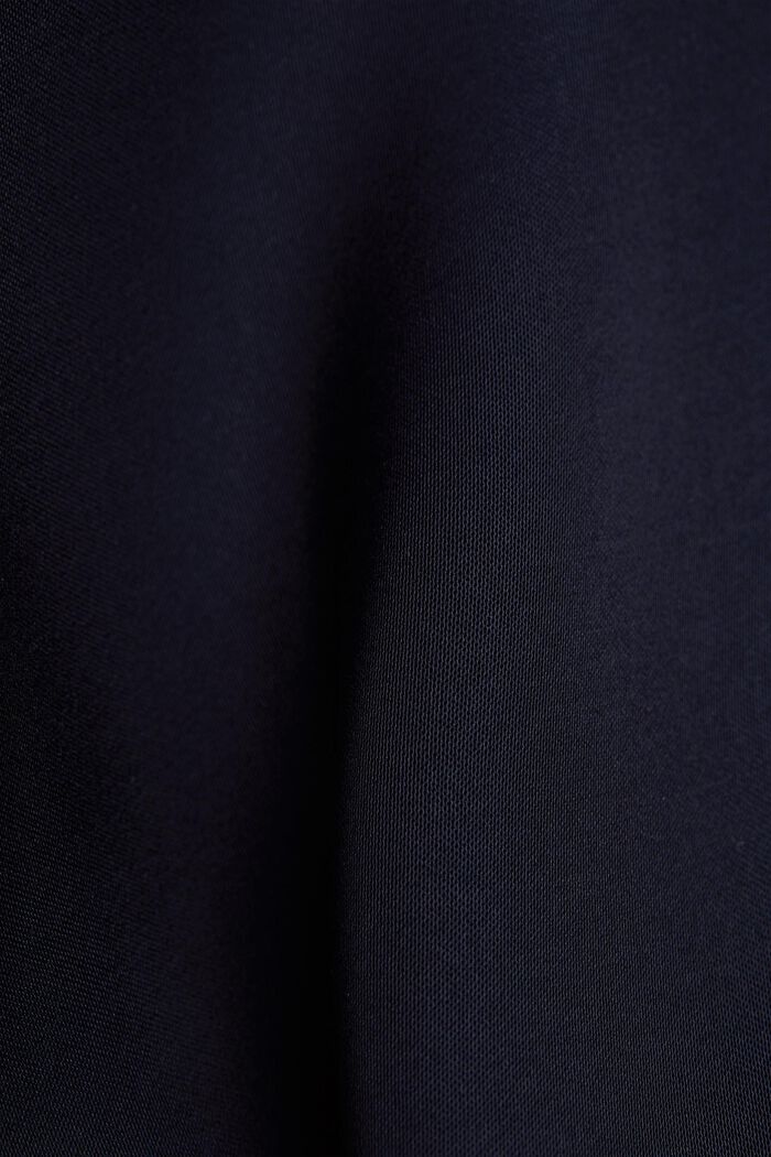Satin top made of LENZING™ ECOVERO™, NAVY, detail image number 4