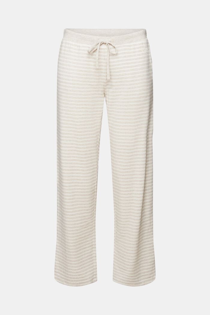 Striped Nightwear Pants, SAND, detail image number 5