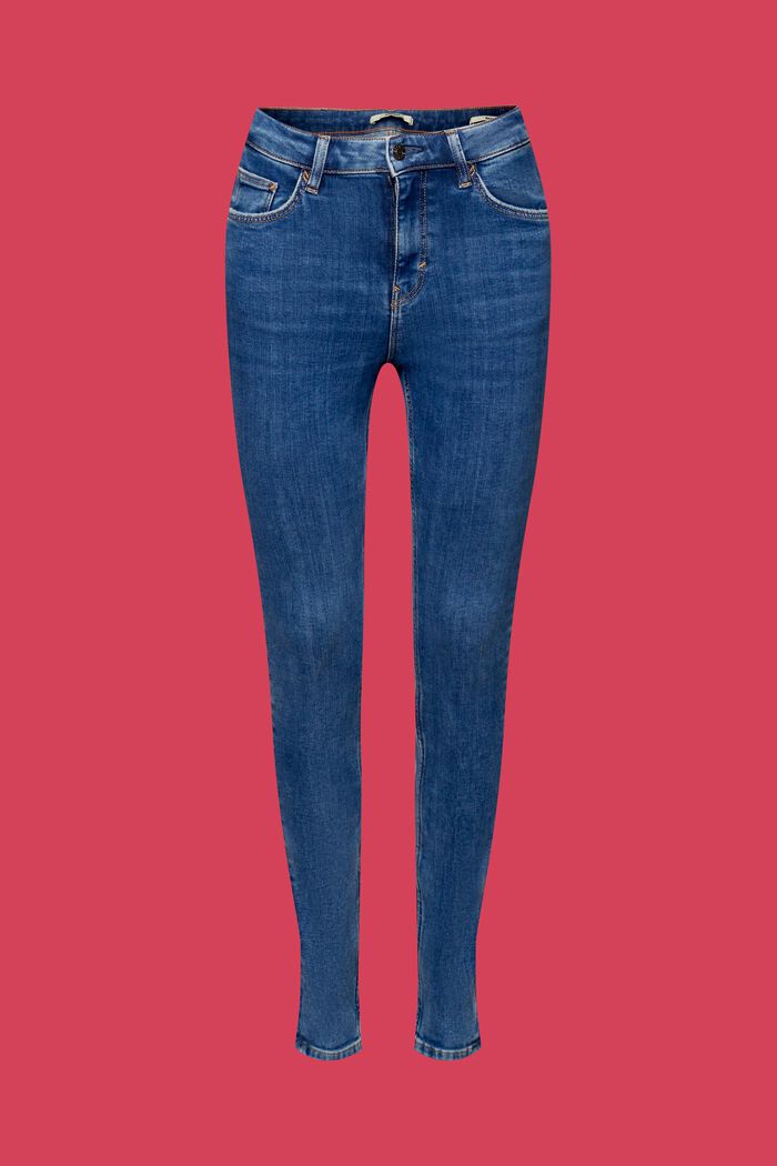 Stretch cotton jeans, BLUE MEDIUM WASHED, detail image number 6