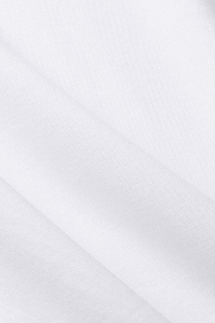 Slim fit jersey t-shirt, WHITE, detail image number 5