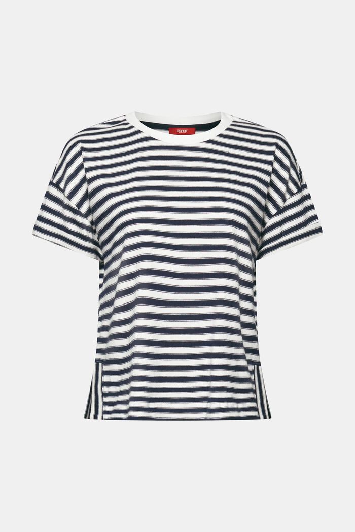 Striped t-shirt, 100% cotton, NAVY, detail image number 6