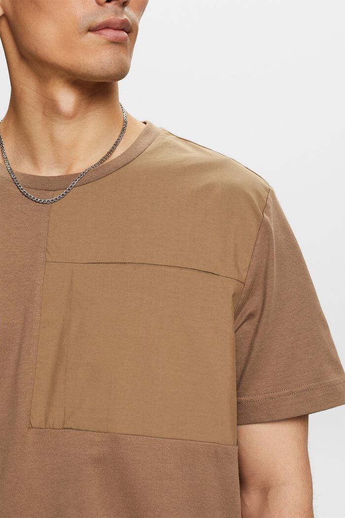 Jersey T-Shirt With Chest Pocket, BARK, detail image number 2